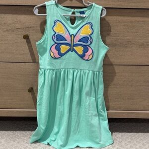 Old Navy Girls Aqua Butterfly Kids Dress